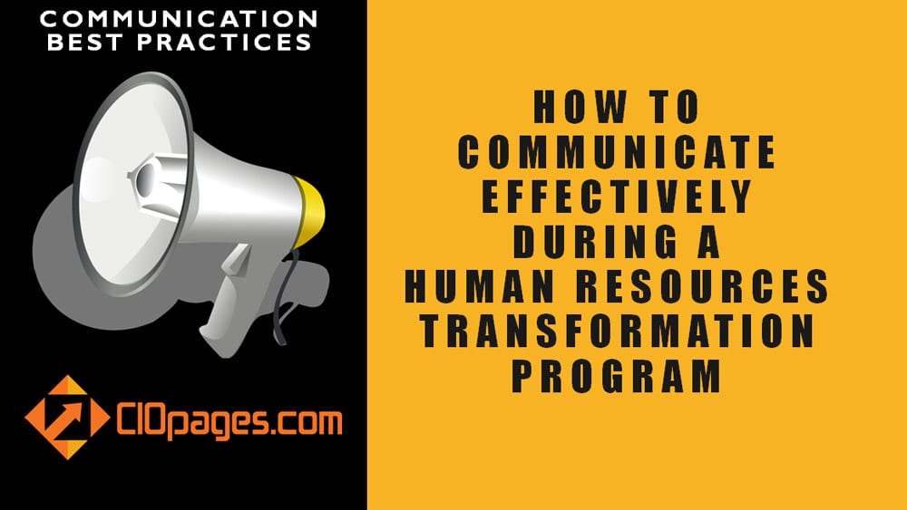 HR Transformation Communications Best Practices
