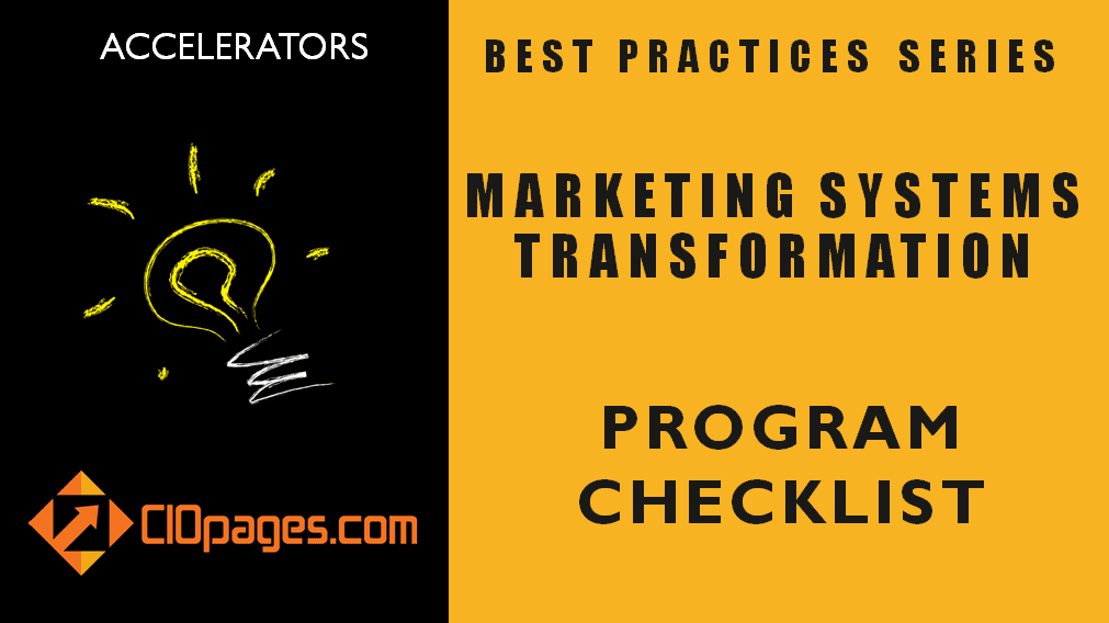 Marketing Transformation Project Checklist